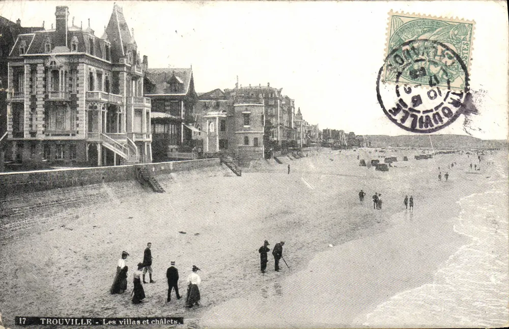 Trouville - As villas e chalés — editor L.V. & Cie, n°17 - Frente