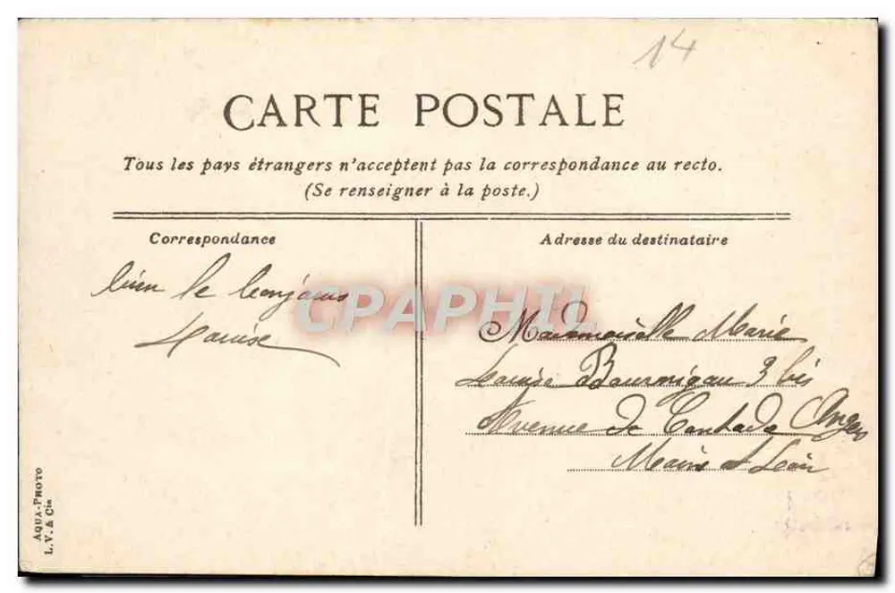 Trouville — L'hôtel de Paris. — Éditeur : L.V. & Cie, n°32 - Verso