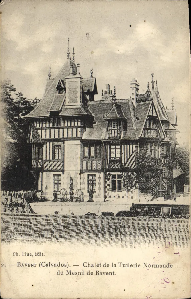 Bavent (Calvados) — Normannischer Ziegeldach-Chalet von Mesnil de Bavent — Ch. Hue, Verlag - Vorderseite