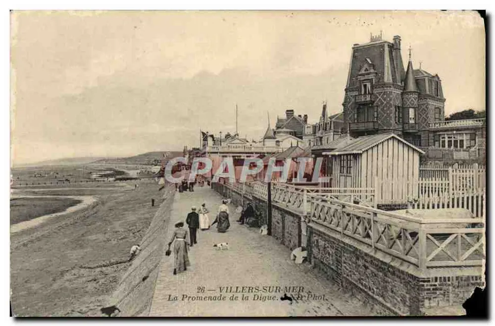 Villers-sur-Mer — Die Promenade der Digue — AD Phot. - Vorderseite