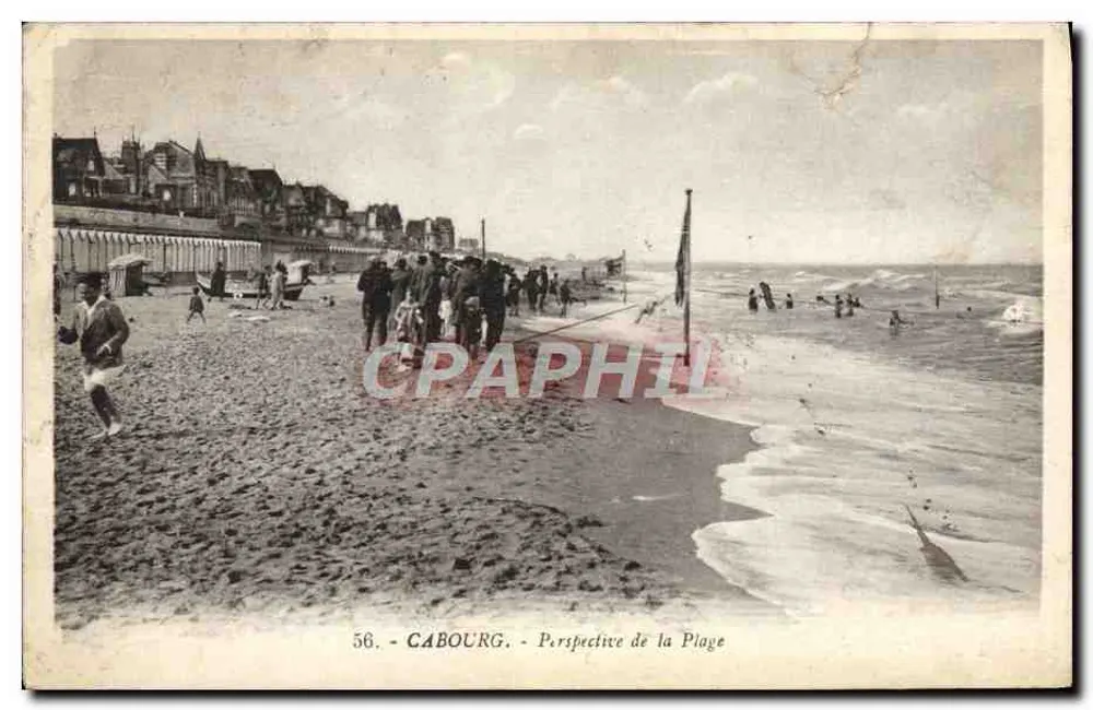 Cabourg — Perspective de la Plage — G. Arnaud, éditeur, n° 56 - Frente