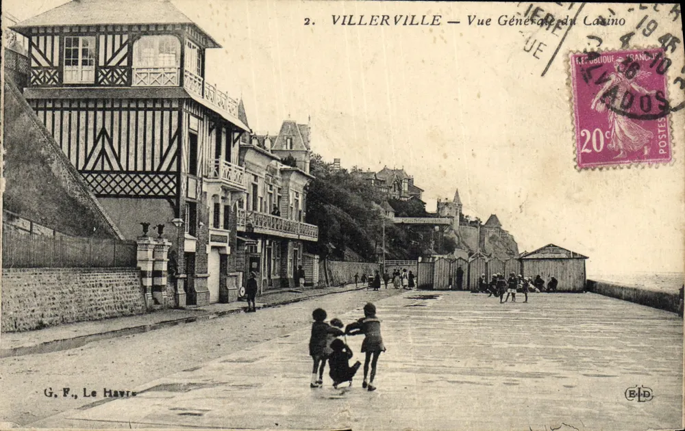 Villerville — Allgemeiner Blick auf das Casino — G. F., Le Havre - Vorderseite