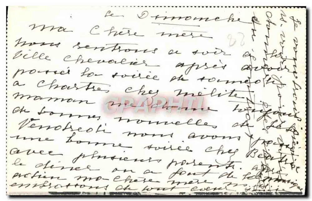 Chartres — Das Gitter des Bischofssitzes und der Nordportal — Edition AP - Rückseite
