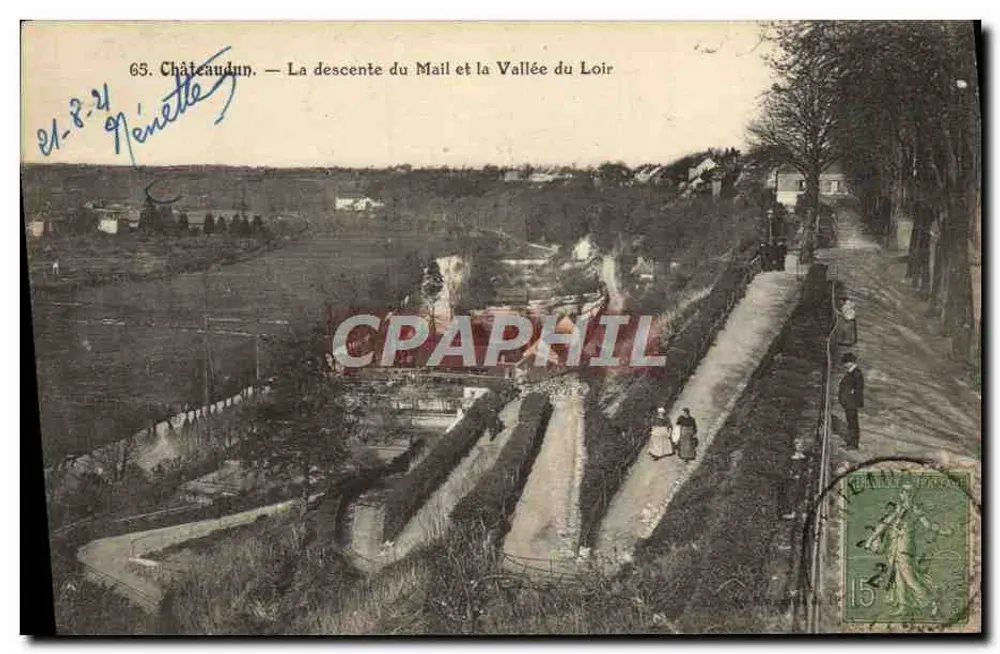 Châteaudun — Die Abstieg des Mail und das Tal des Loir — Verlag Nénette, n°65 - Vorderseite