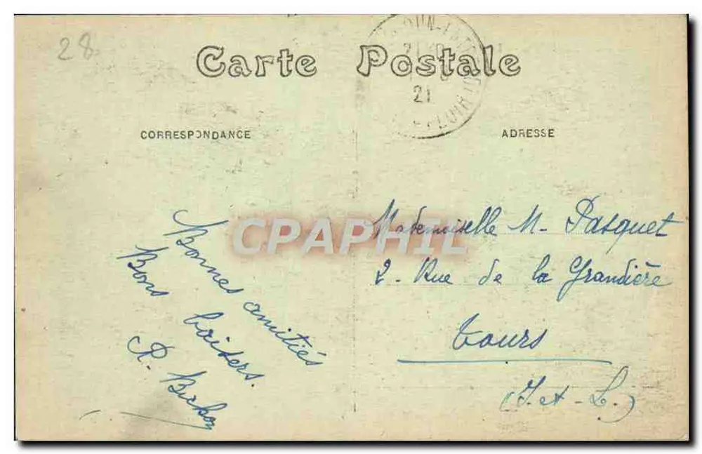 Châteaudun — Die Abstieg des Mail und das Tal des Loir — Verlag Nénette, n°65 - Rückseite