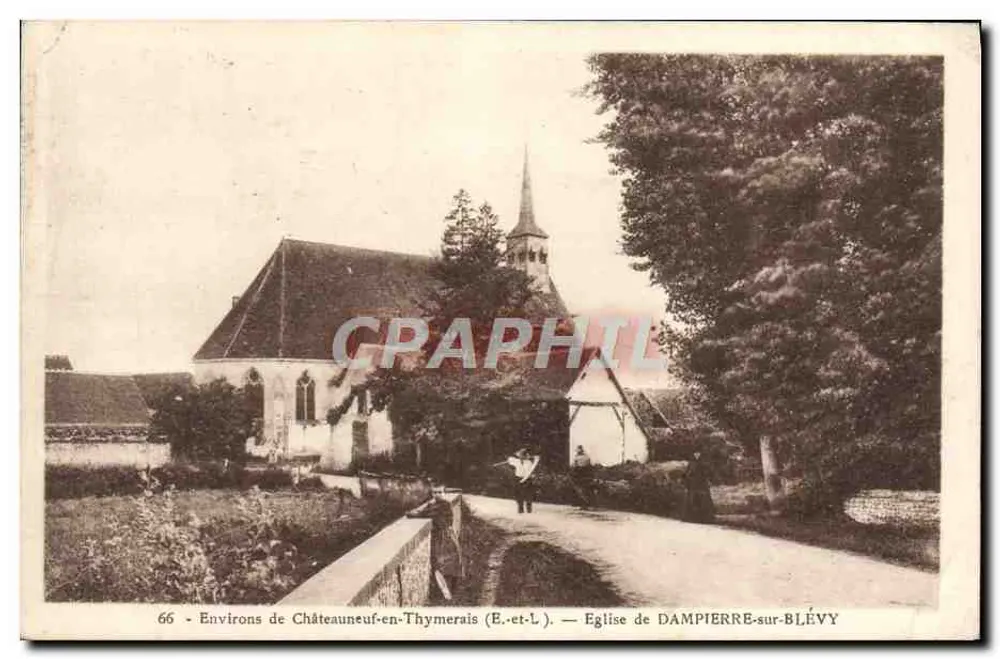 Eglise de Dampierre-sur-Blévy — Environ de Châteauneuf-en-Thymerais (E.-et-L.) — G. Foucault, édit. - Vorderseite