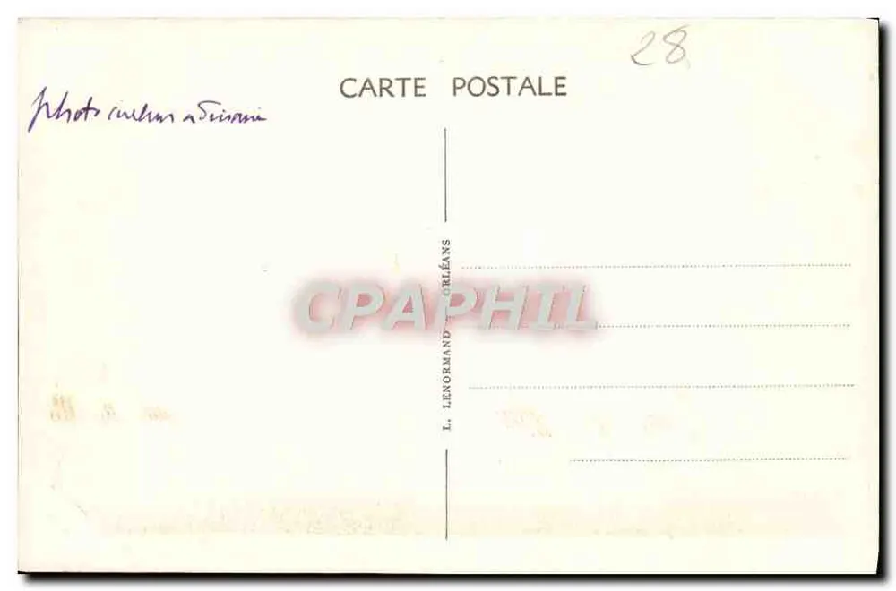 Châteaudun (Eure-et-Loir) — Place du 18-Octobre — La Fontaine. - Rückseite