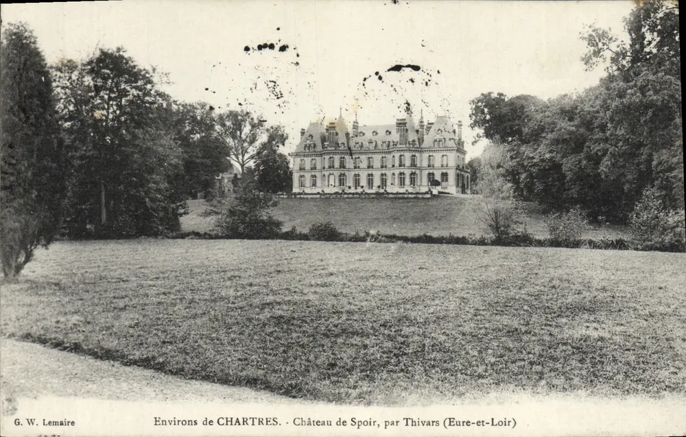 Castelo de Spoir — Arredores de Chartres — G. W. Lemaire - Frente