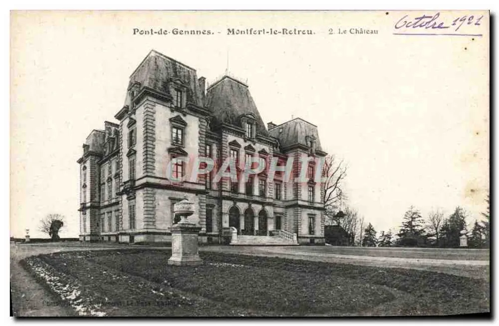 Brücke von Gennnes - Montfer-le-Relreu. 2. Das Schloss — Photo J. Gagnon, Le Mans - Vorderseite