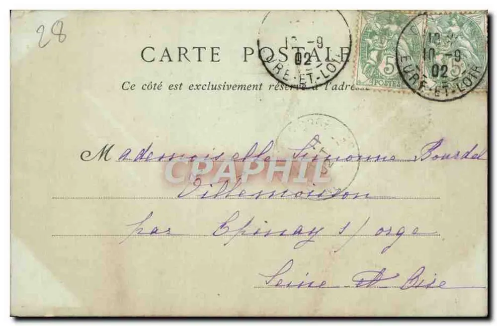 Chartres — Lado Norte da Catedral — Collections ND. Fot. - Verso