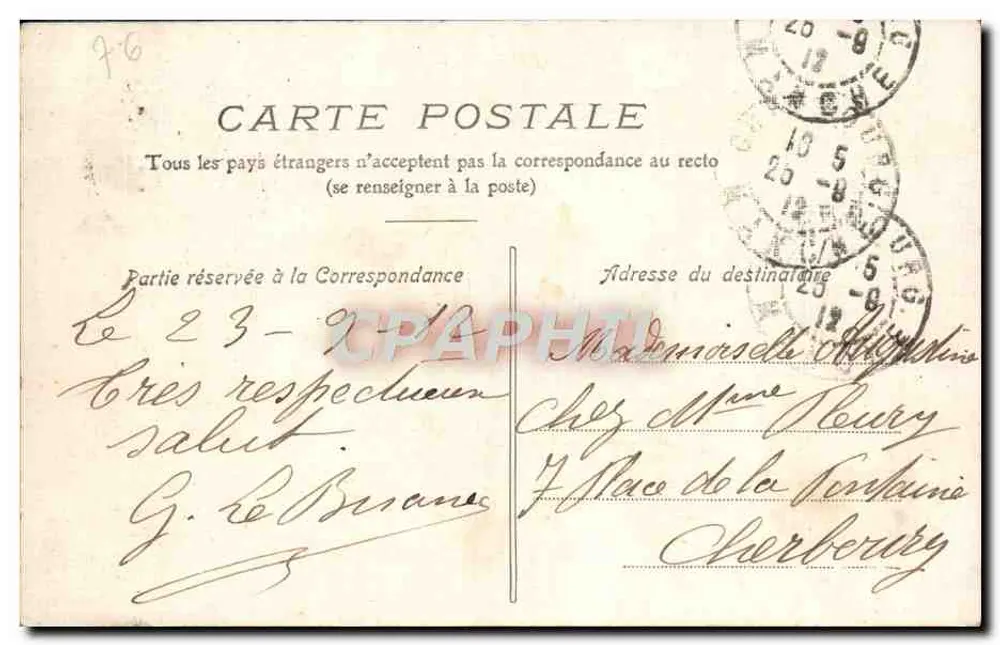 Le Havre — Notre-Dame des Flots — F.B. n°11 - Rückseite