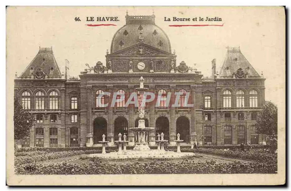 Le Havre — A Bolsa e o Jardim — Editor: Le Havre - Frente