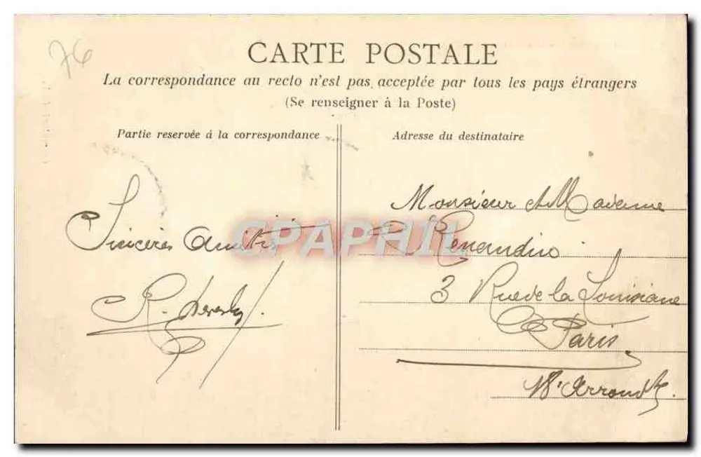 Rouen - Fuente Sainte-Marie — Bromotype C.V. n°481 - Reverso