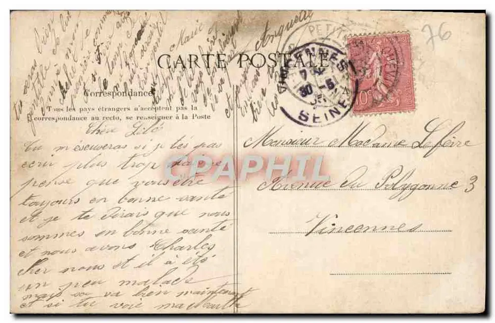 Rouen — A Torre Joan de Arc — A C.P.A. n°2187 - Verso