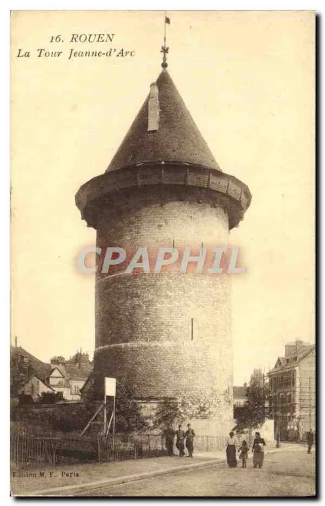 Rouen — De Toren van Jeanne d'Arc — Uitgave M. F., Parijs - Voorkant