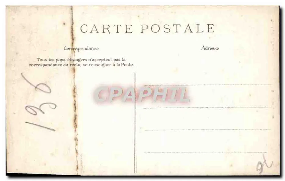 Le Havre — Église Notre-Dame — Éditeur E. L. D., Paris, n° 219 - Verso