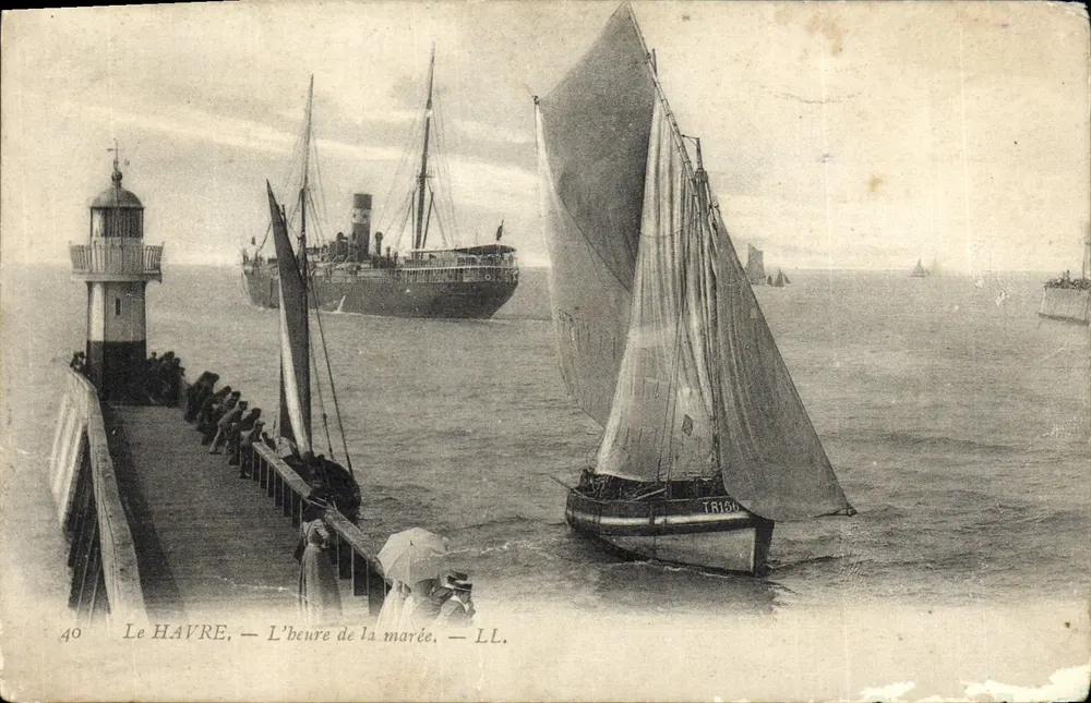 Le HAVRE — A hora da maré — LL. - Frente