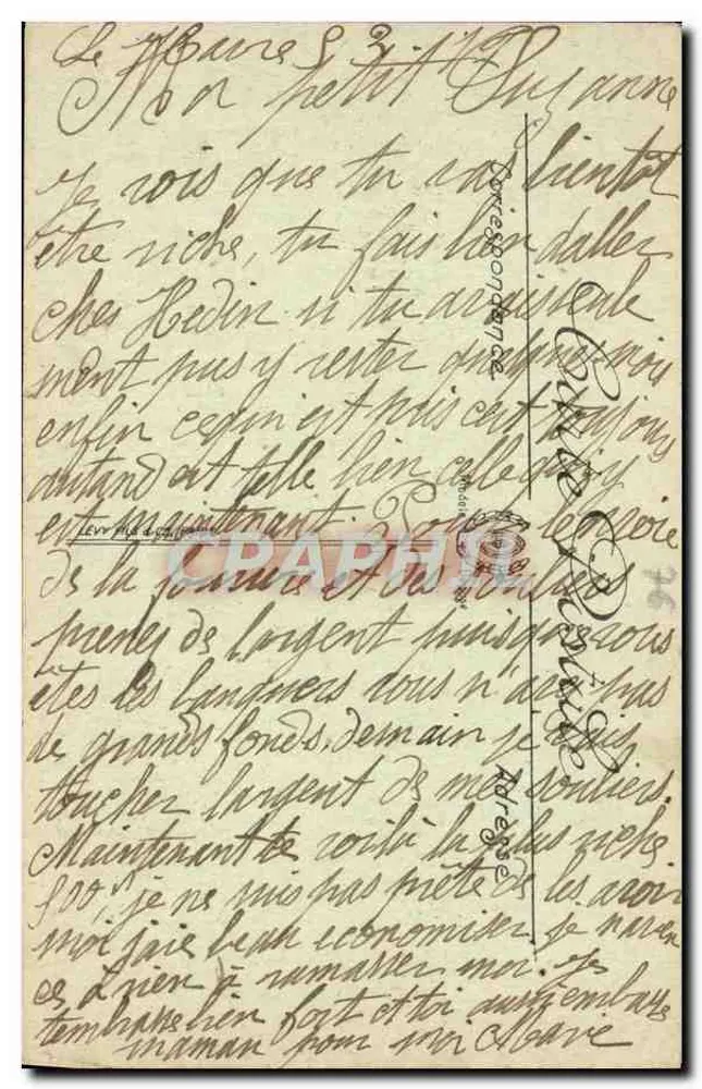 Le Havre — Efeito de Ondas — LL. n° 229 - Verso
