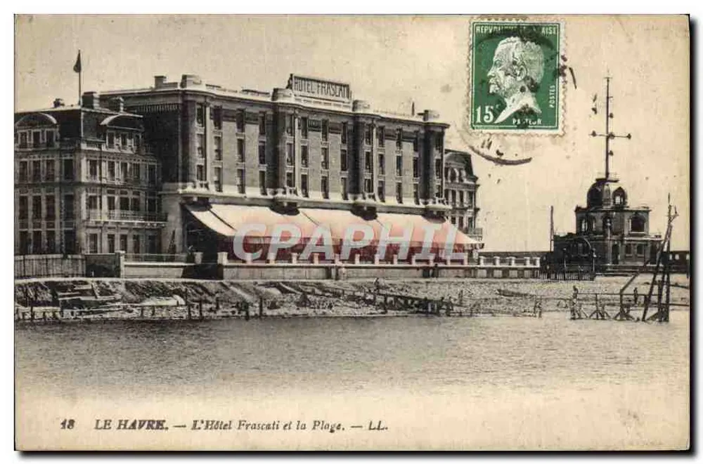 Le Havre — Das Hotel Frascati und der Strand — LL. - Vorderseite