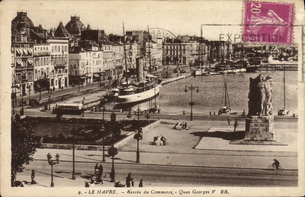 Le Havre — Bassin des Handels — Quai Georges V — Ausstellung 1904-1905 - Vorderseite