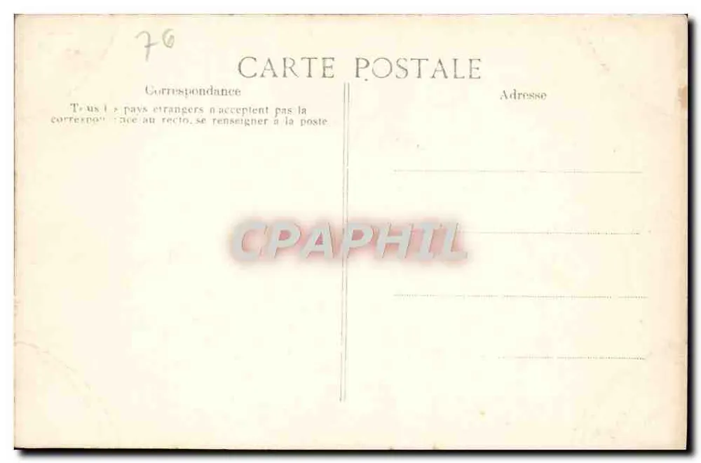 Rouen — Allgemeiner Blick vom Turm der Kathedrale — Verlag E.D. n°233 - Rückseite