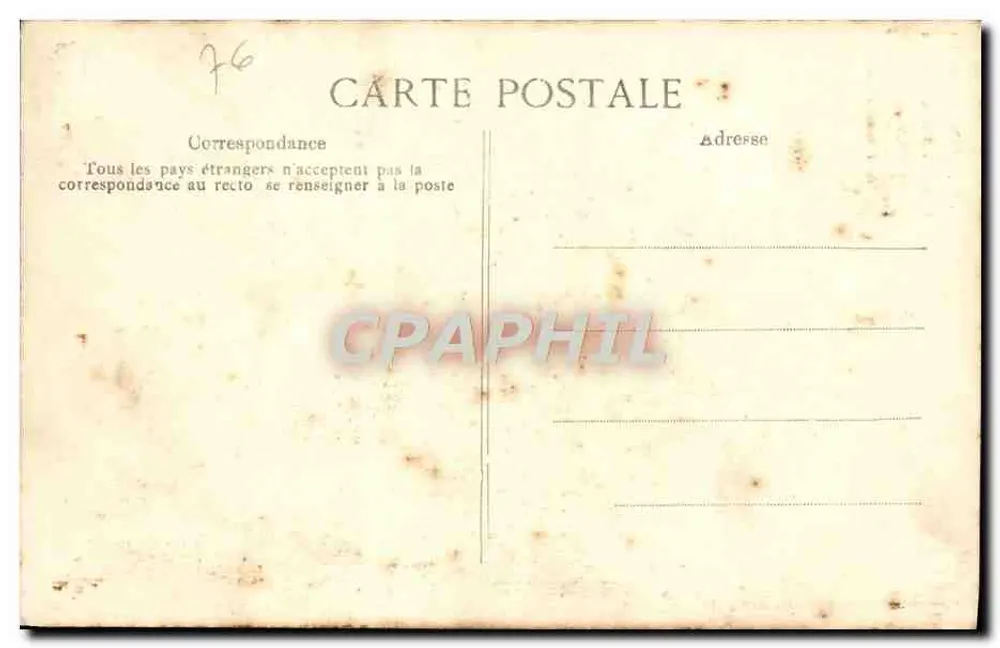 Rouen (S.-I.) — Place du Vieux-Marché, Platte markiert den Standort des Scheiterhaufens von Jeanne d'Arc — Verlag S. I. n° 655 - Rückseite