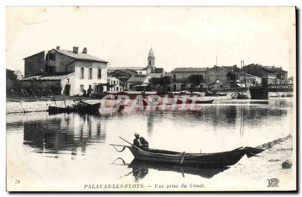 Palavas-les-Flots — Ansicht vom Kanal — ND Fotografie - Vorderseite