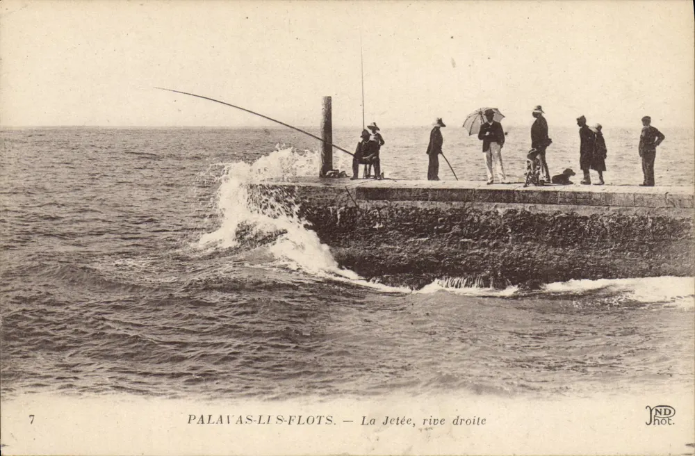 Palavas-lès-Flots — Die Mole, rechte Seite — ND Phot. - Vorderseite