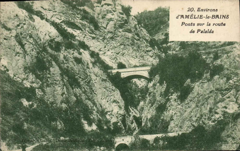 Brücken auf der Straße nach Palalda — Umgebung von Amélie-les-Bains — Librairie Xaillard - Vorderseite