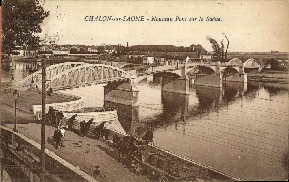Chalon-sur-Saône — Neuer Brücke über die Saône — n° 214 - Vorderseite