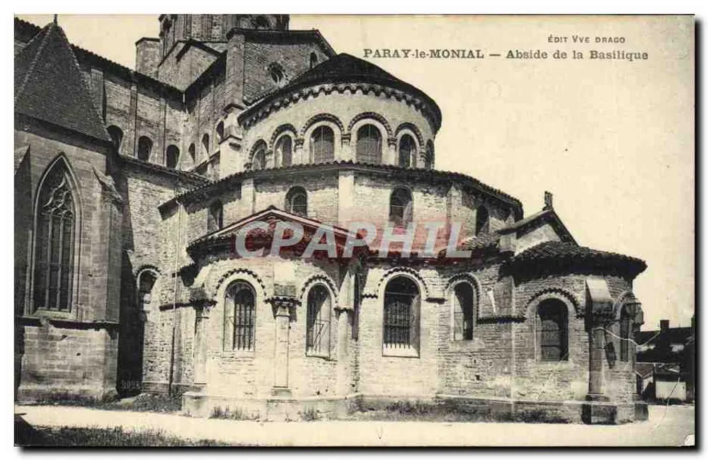 Paray-le-Monial — Abside da Basílica — Édit Vve Drago - Frente