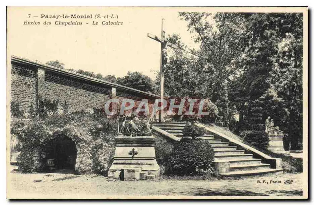 Paray-le-Monial (S.-et-L.) — Anwesen der Kaplanen — Le Calvaire — B. F., Paris - Vorderseite