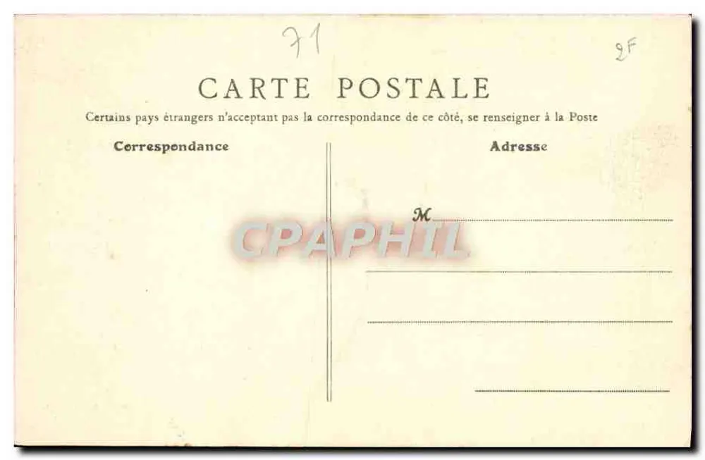 Paray-le-Monial (S.-et-L.) — Anwesen der Kaplanen — Le Calvaire — B. F., Paris - Rückseite