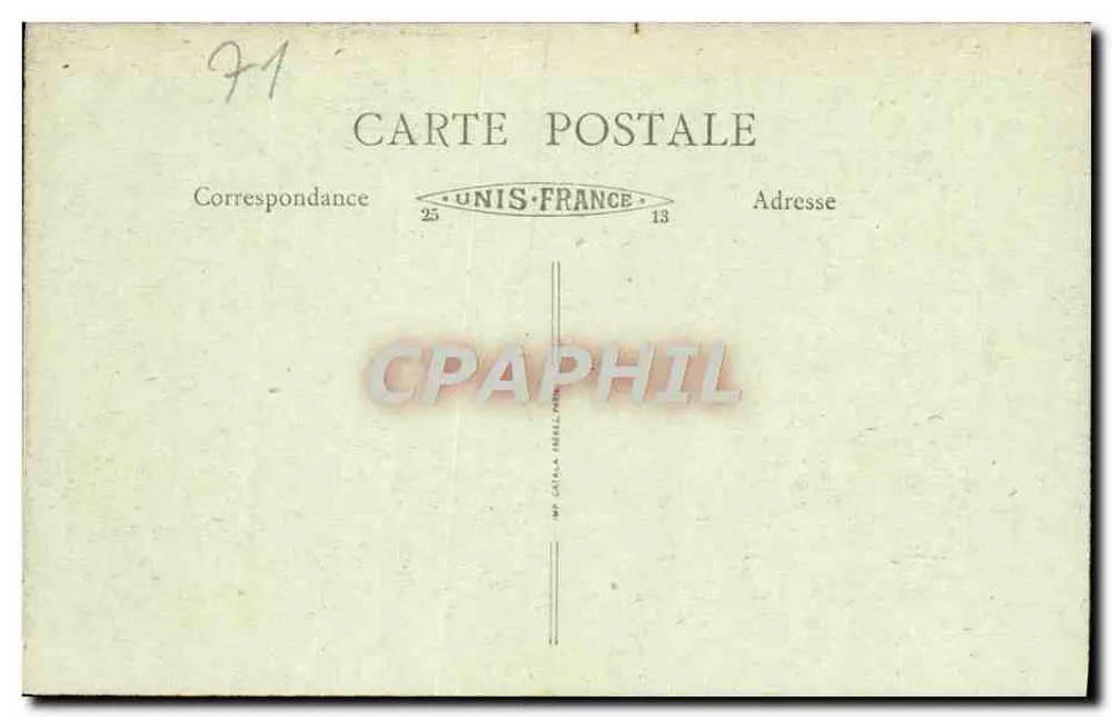 Paray-le-Monial — Der Dôme (Chapelle-Enceinte) — B.F. (Serie 13) - Rückseite