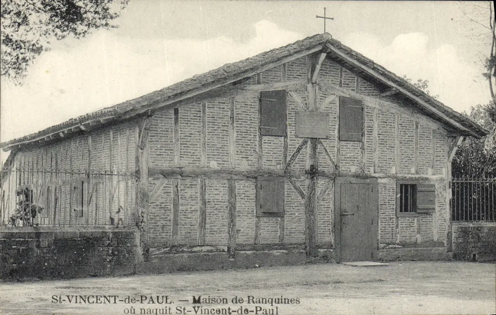 St-Vincent-de-Paul — Haus Ranquines, wo St-Vincent-de-Paul geboren wurde - Vorderseite