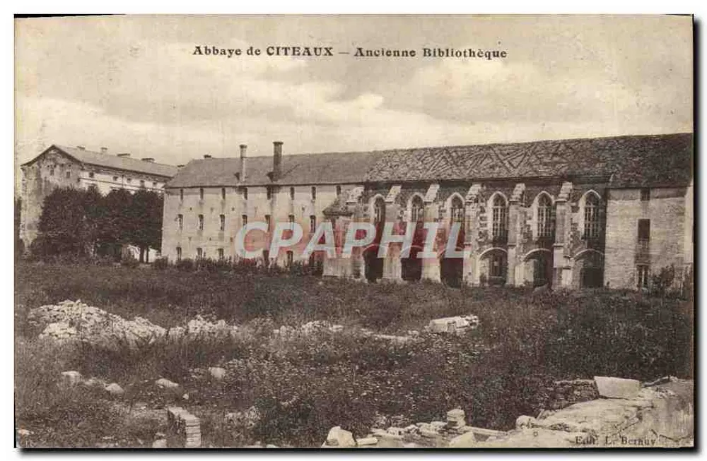Abadia de Cîteaux — Velha Biblioteca — Édit. L. Bernuy - Frente