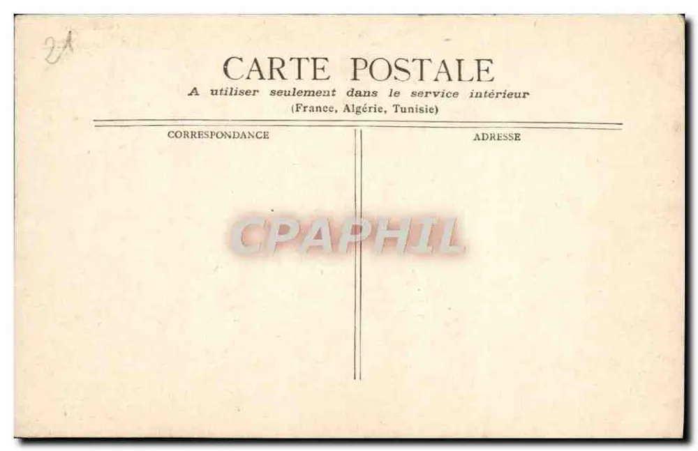 Dijon — Torre de Bard — editor não identificado, número de série não visível - Verso