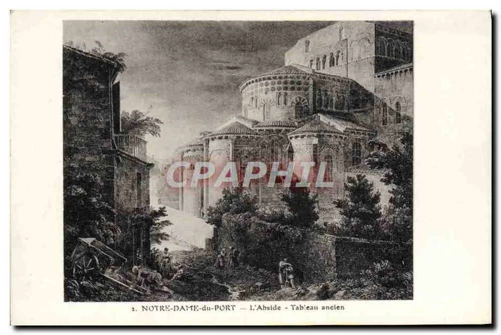 Notre-Dame-du-Port — L'Abside — Quadro antico — Fototipia Ben-inté, Reims - Recto