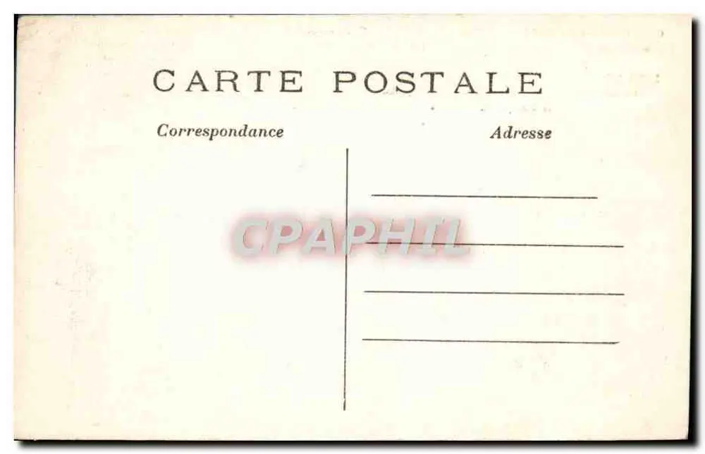 Schloss Condé in La Ferté-sous-Jouarre — bombardiert während des Krieges 1914 — Verleger nicht sichtbar - Rückseite