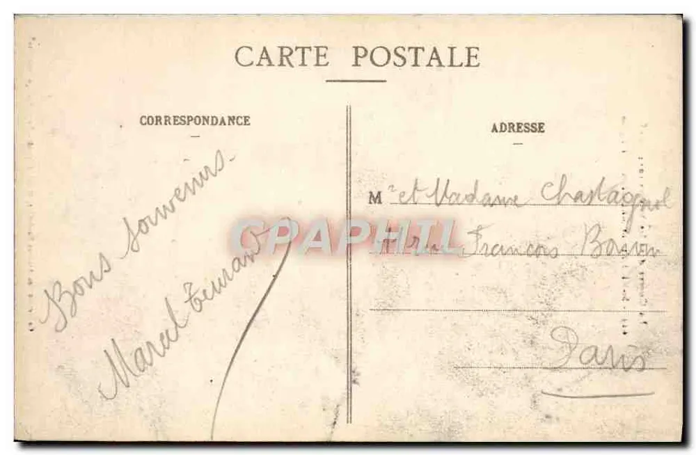 St-Michel-sur-Meurthe - Die Kirche — Der Krieg in den Vosges 1914-1915, Verlag Nr. 629 - Rückseite
