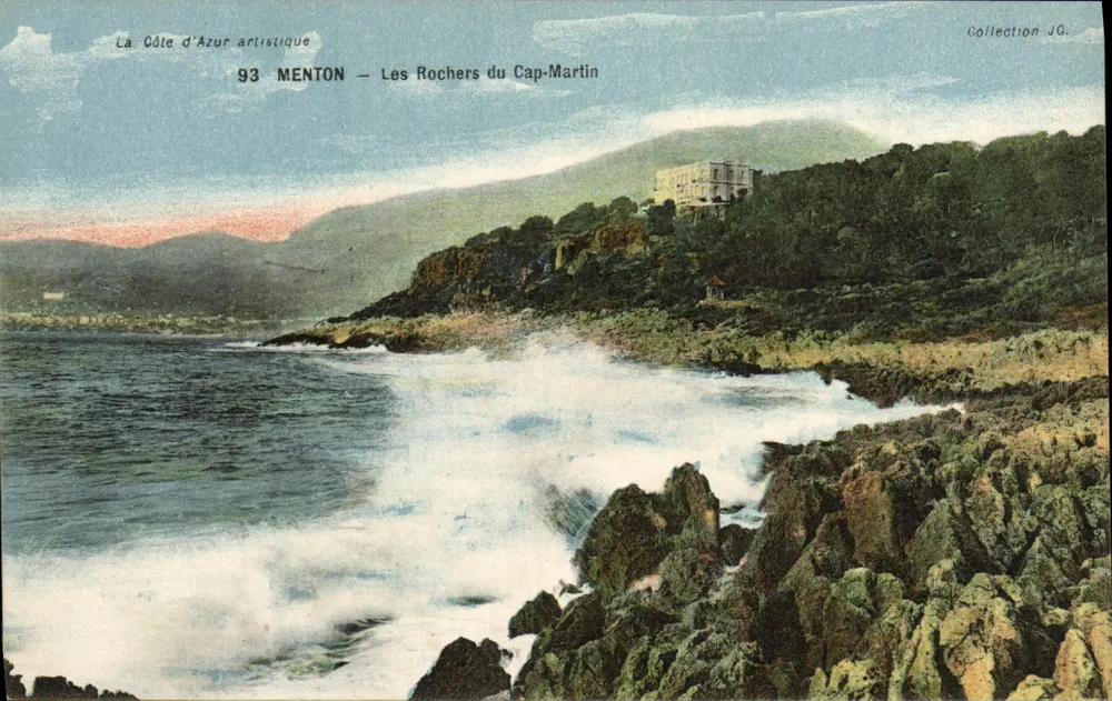Os Rochos do Cap-Martin — Menton — Coleção JO - Frente