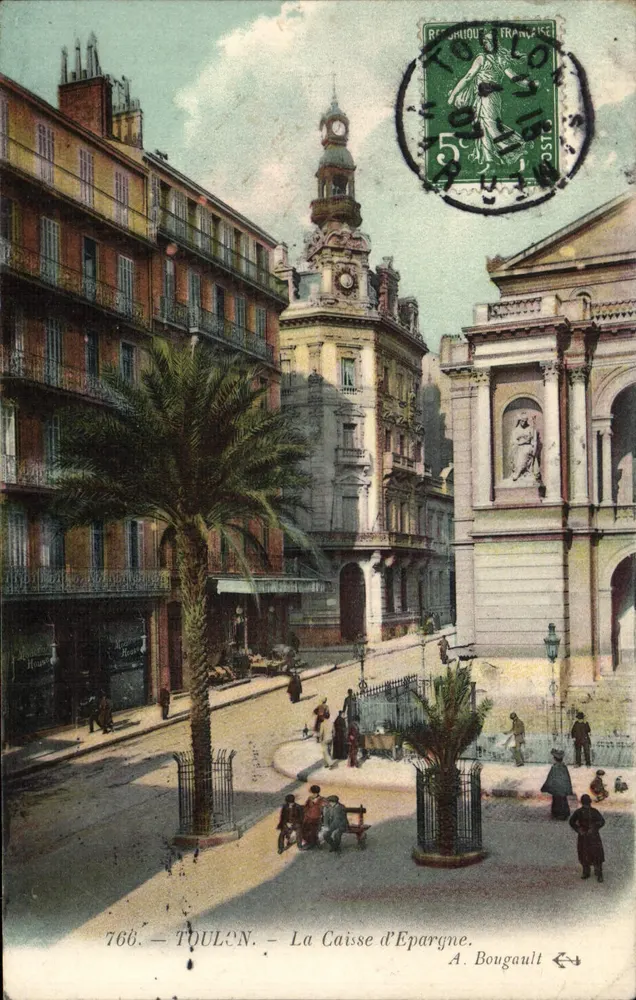 Toulon — A Caixa de Economia — A. Bougault - Frente