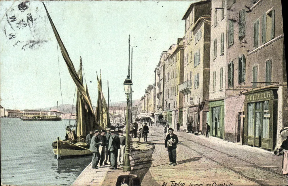 Toulon — Der Croisstadt-Kai — Verlag L.A. & Cie, n°21 - Vorderseite