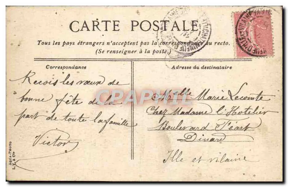 Toulon - a Ponta da Mitre — editor L.V. & Cie, n°14 - Verso