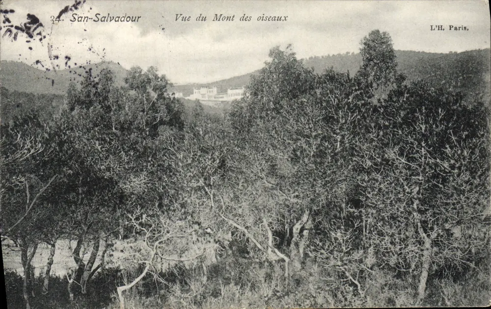 San-Salvador — Ansicht des Mont des oiseaux — L'H, Paris, n°34 - Vorderseite