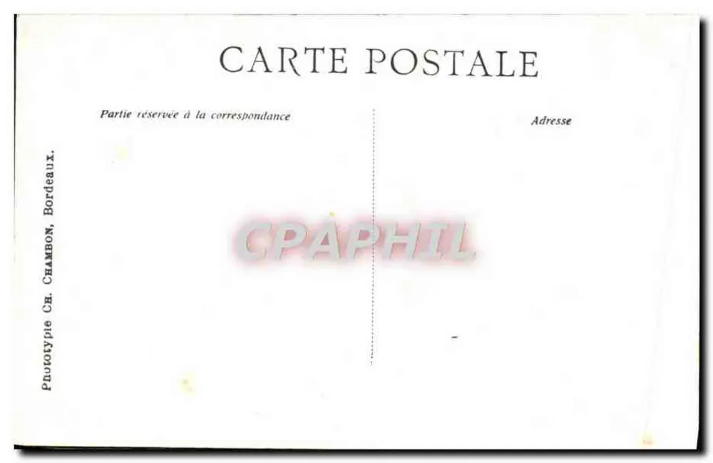 Bordeaux — Porta do Palácio — C.B. - Verso