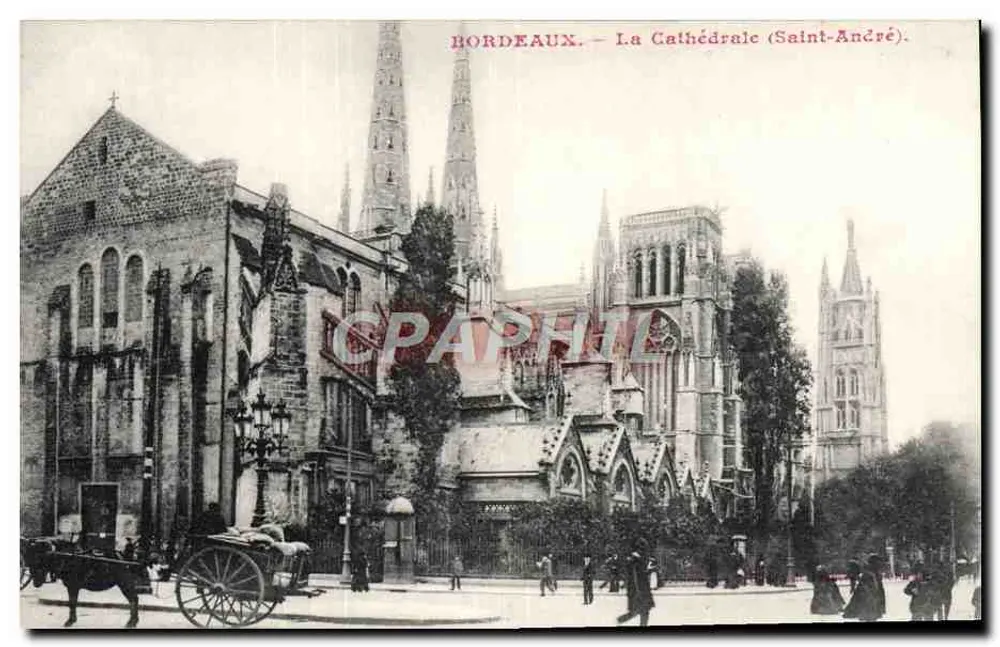 Bordeaux — A Catedral (São André). - Frente