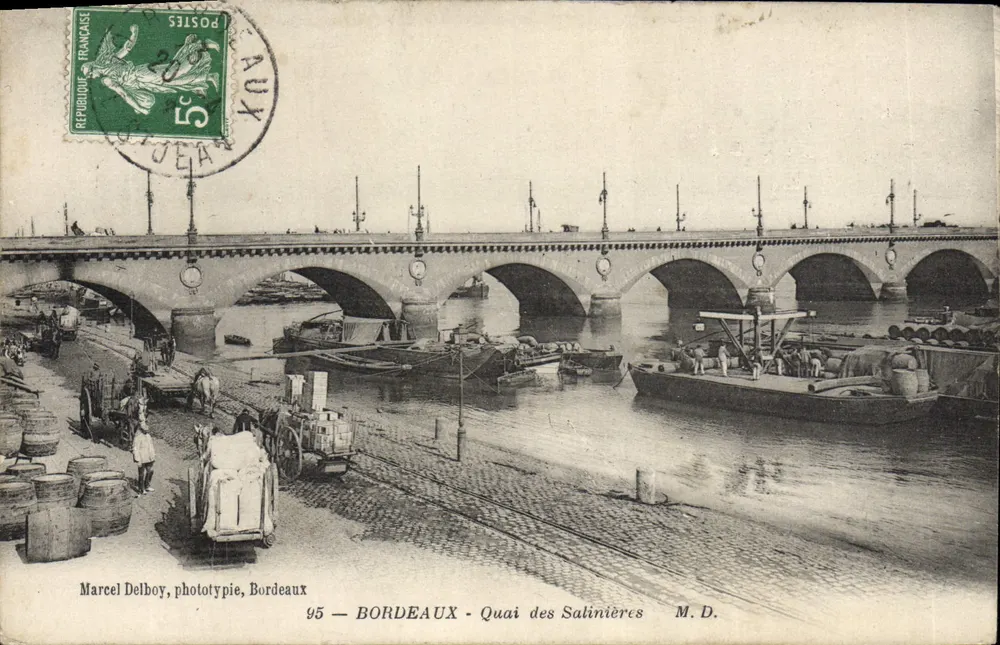 Bordeaux — Quai des Salinières — Marcel Delboy, Phototypie, Bordeaux - Vorderseite