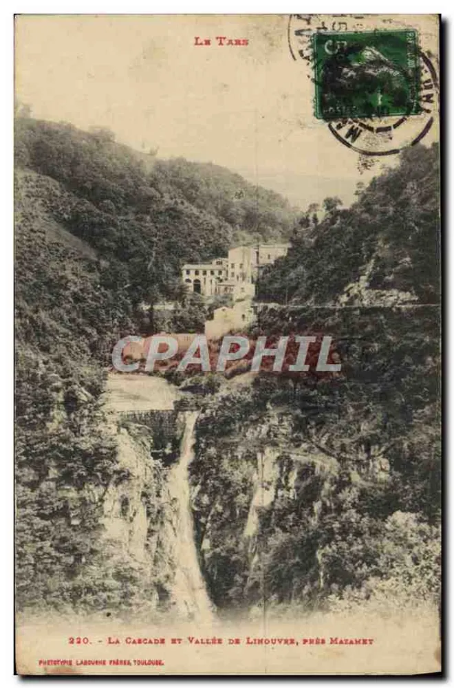 La Cascade et Vallée de Linouvre, près Mazamet — Le Tans — Phototype Labouvre Frères, Toulouse, n° 220 - Vorderseite