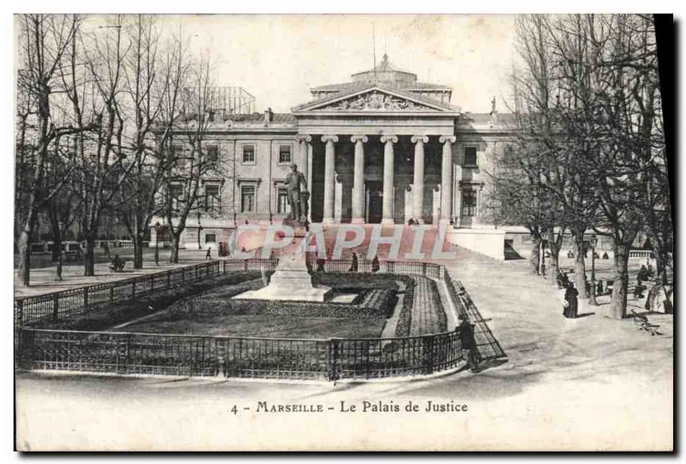 Marselha - O Palácio de Justiça — editor desconhecido, n° 4 - Frente